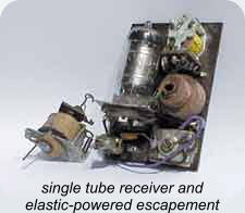 single tube receiver andelastic-powered escapement