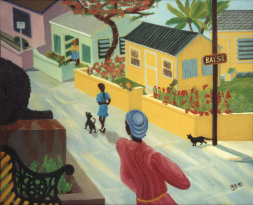 Bahamas Street      oil on canvas